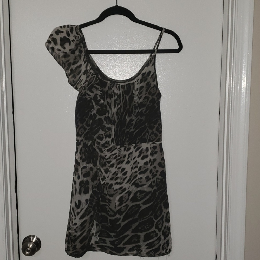 Animal print mini dress perfect for dancin/club